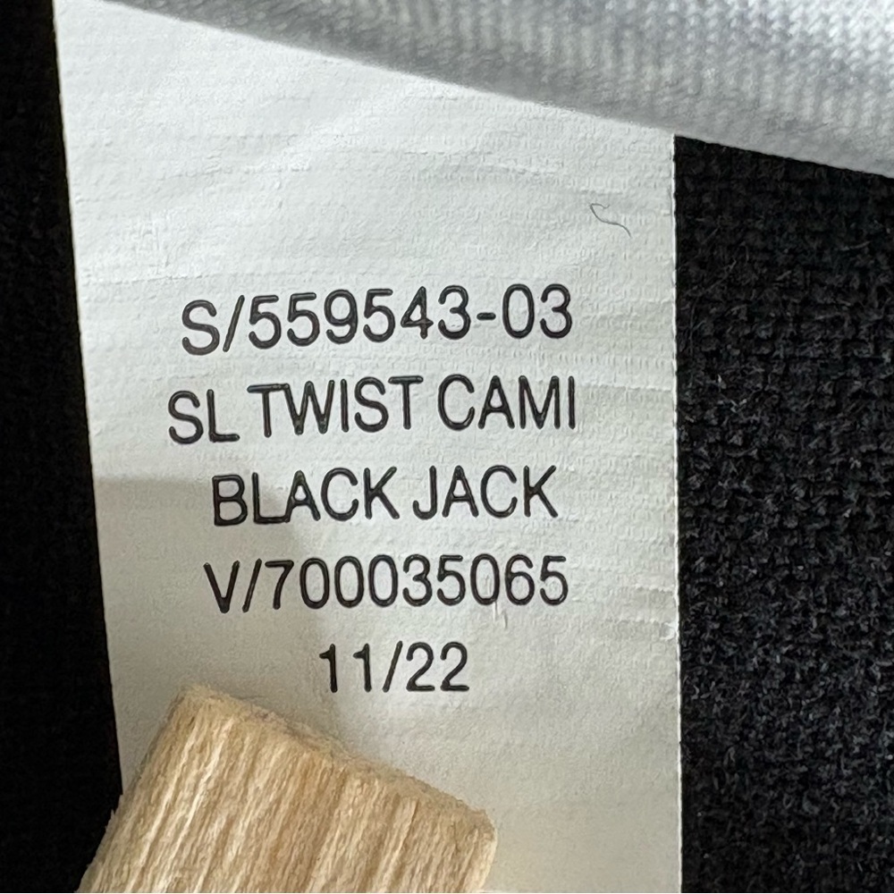 Old Navy Black Linen Blend Twist Cami Wide-Leg Jumpsuit S Lagom Boho Hippie Fest - Picture 10 of 11